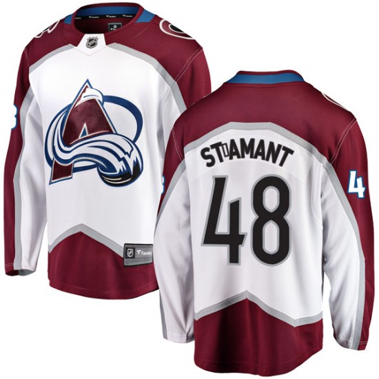 Fanatics Branded Shawn St-Amant Colorado Avalanche Youth Breakaway Away Jersey - White