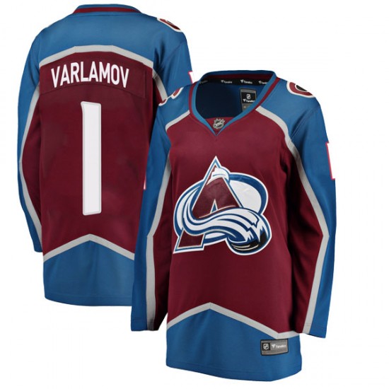 Fanatics Branded Women's Semyon Varlamov Colorado Avalanche Women's Breakaway Maroon Home Jersey