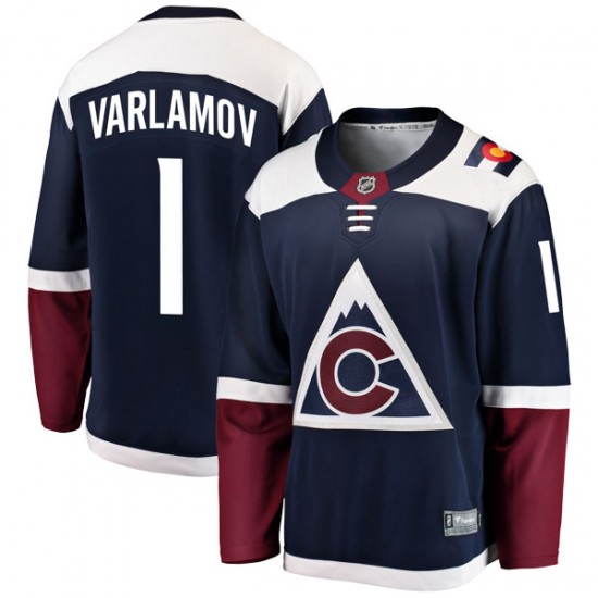 Fanatics Branded Semyon Varlamov Colorado Avalanche Men's Breakaway Alternate Jersey - Navy