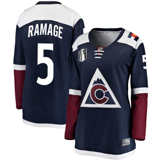 Fanatics Branded Rob Ramage Colorado Avalanche Women's Breakaway Alternate 2022 Stanley Cup Final Patch Jersey - Navy