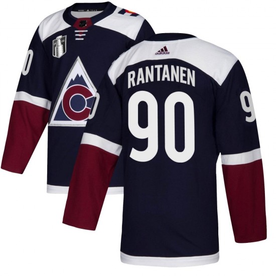 Adidas Mikko Rantanen Colorado Avalanche Youth Authentic Alternate 2022 Stanley Cup Final Patch Jersey - Navy