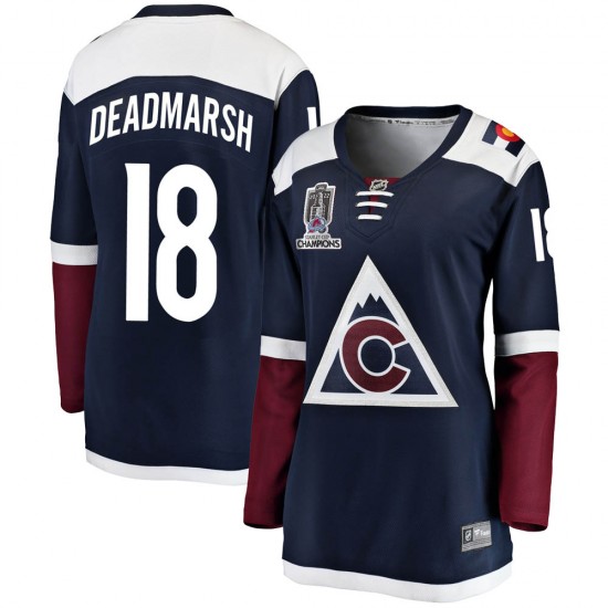 Fanatics Branded Adam Deadmarsh Colorado Avalanche Women's Breakaway Alternate 2022 Stanley Cup Champions Jersey - Navy