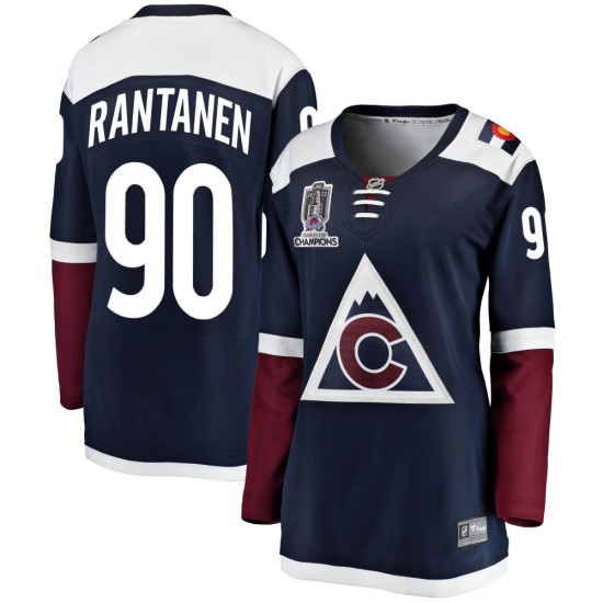 Fanatics Branded Mikko Rantanen Colorado Avalanche Women's Breakaway Alternate 2022 Stanley Cup Champions Jersey - Navy