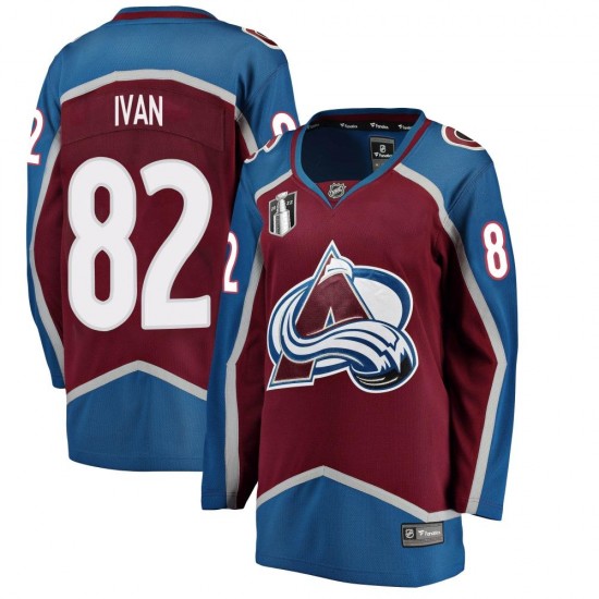 Fanatics Branded Women's Ivan Ivan Colorado Avalanche Women's Breakaway Maroon Home 2022 Stanley Cup Final Patch Jersey