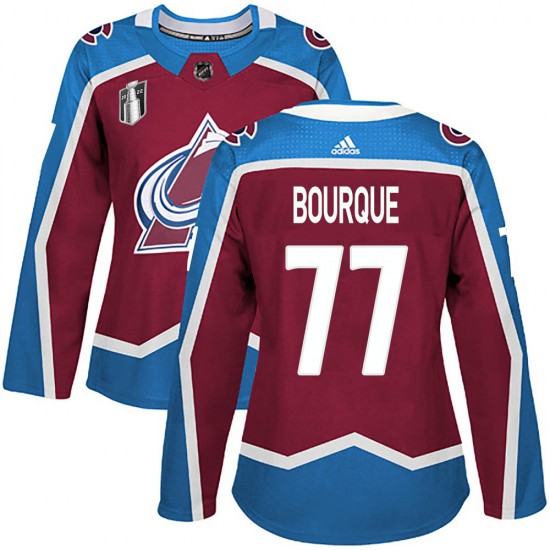 Adidas Women's Raymond Bourque Colorado Avalanche Women's Authentic Burgundy Home 2022 Stanley Cup Final Patch Jersey