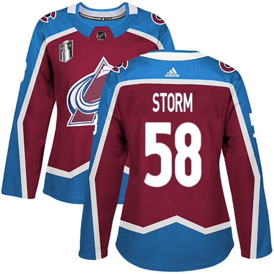 Adidas Women's Ben Storm Colorado Avalanche Women's Authentic Burgundy Home 2022 Stanley Cup Final Patch Jersey