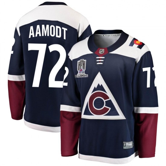 Fanatics Branded Wyatt Aamodt Colorado Avalanche Men's Breakaway Alternate 2022 Stanley Cup Champions Jersey - Navy
