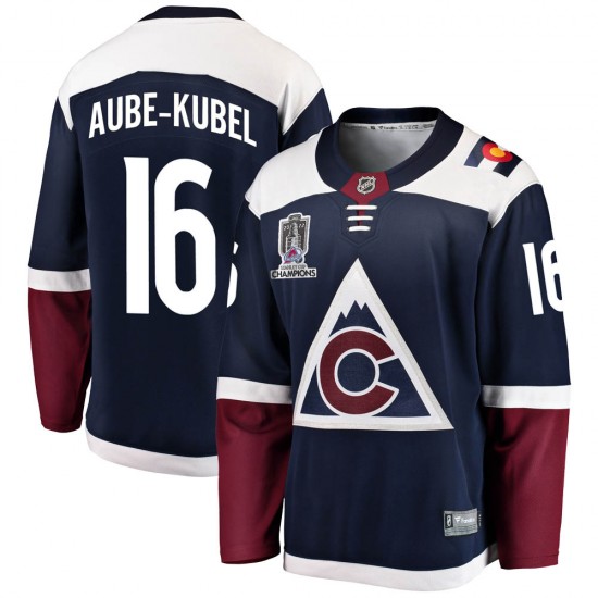 Fanatics Branded Nicolas Aube-Kubel Colorado Avalanche Men's Breakaway Alternate 2022 Stanley Cup Champions Jersey - Navy