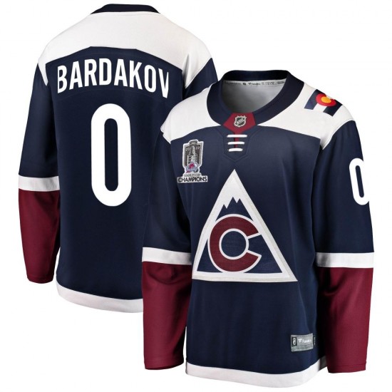 Fanatics Branded Zakhar Bardakov Colorado Avalanche Men's Breakaway Alternate 2022 Stanley Cup Champions Jersey - Navy