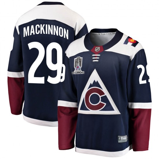 Fanatics Branded Nathan MacKinnon Colorado Avalanche Men's Breakaway Alternate 2022 Stanley Cup Champions Jersey - Navy