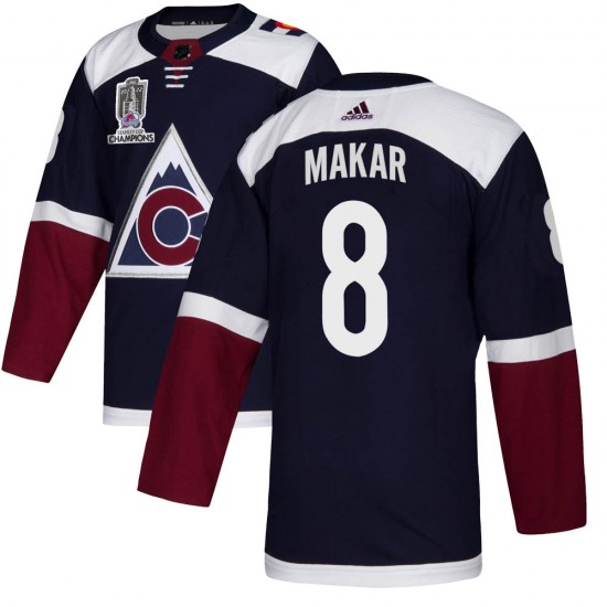 Adidas Cale Makar Colorado Avalanche Men's Authentic Alternate 2022 Stanley Cup Champions Jersey - Navy
