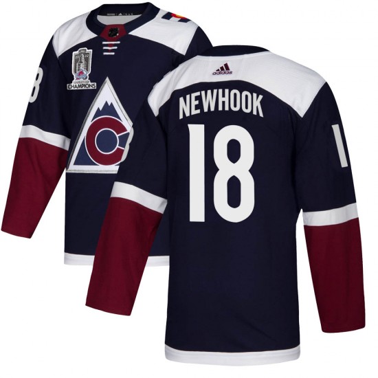Adidas Alex Newhook Colorado Avalanche Men's Authentic Alternate 2022 Stanley Cup Champions Jersey - Navy