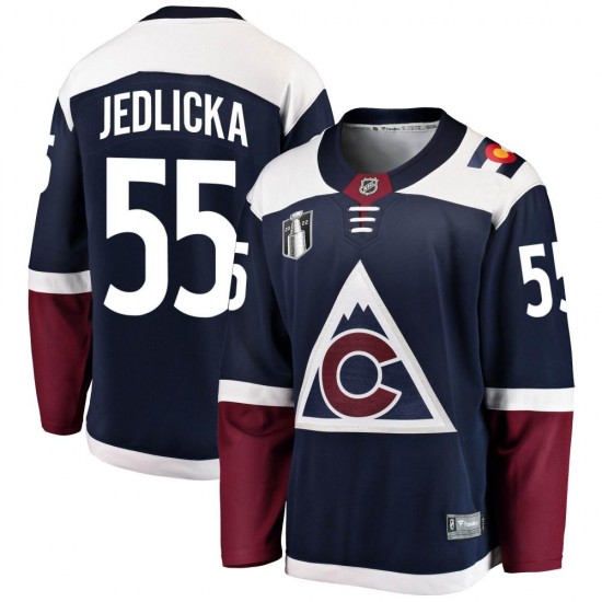 Fanatics Branded Maros Jedlicka Colorado Avalanche Youth Breakaway Alternate 2022 Stanley Cup Final Patch Jersey - Navy