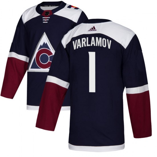 Adidas Semyon Varlamov Colorado Avalanche Men's Authentic Alternate Jersey - Navy
