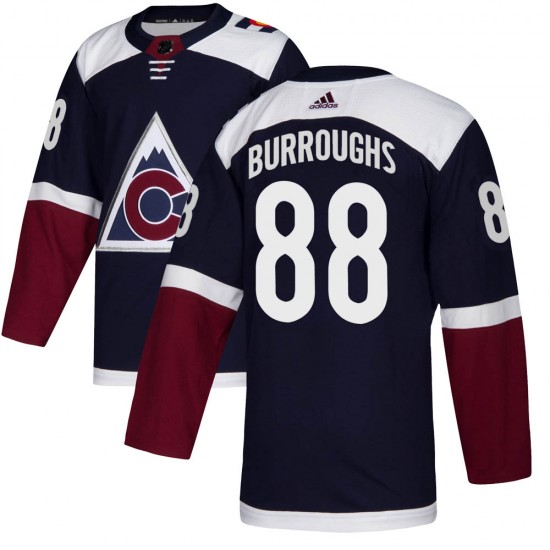 Adidas Kyle Burroughs Colorado Avalanche Youth Authentic Alternate Jersey - Navy