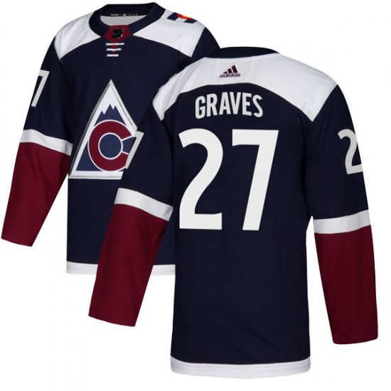 Adidas Ryan Graves Colorado Avalanche Youth Authentic Alternate Jersey - Navy