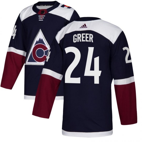 Adidas A.J. Greer Colorado Avalanche Youth Authentic Alternate Jersey - Navy