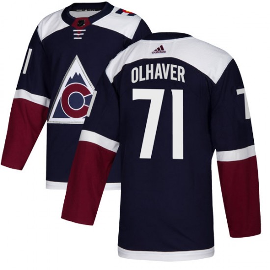 Adidas Gustav Olhaver Colorado Avalanche Youth Authentic Alternate Jersey - Navy