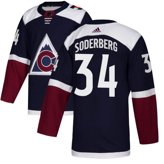 Adidas Carl Soderberg Colorado Avalanche Youth Authentic Alternate Jersey - Navy