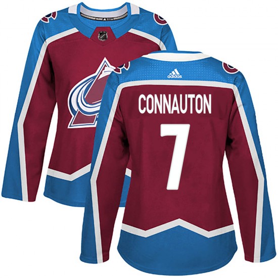 Adidas Women's Kevin Connauton Colorado Avalanche Women's Authentic ized Burgundy Home Jersey