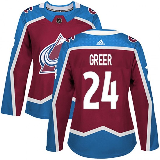 Adidas Women's A.J. Greer Colorado Avalanche Women's Authentic Burgundy Home Jersey