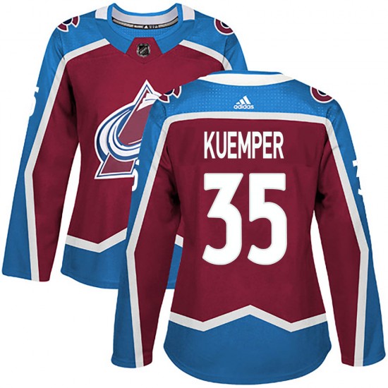 Adidas Women's Darcy Kuemper Colorado Avalanche Women's Authentic Burgundy Home Jersey