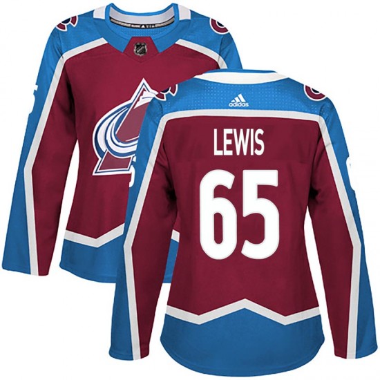 Adidas Women's Ty Lewis Colorado Avalanche Women's Authentic Burgundy Home Jersey