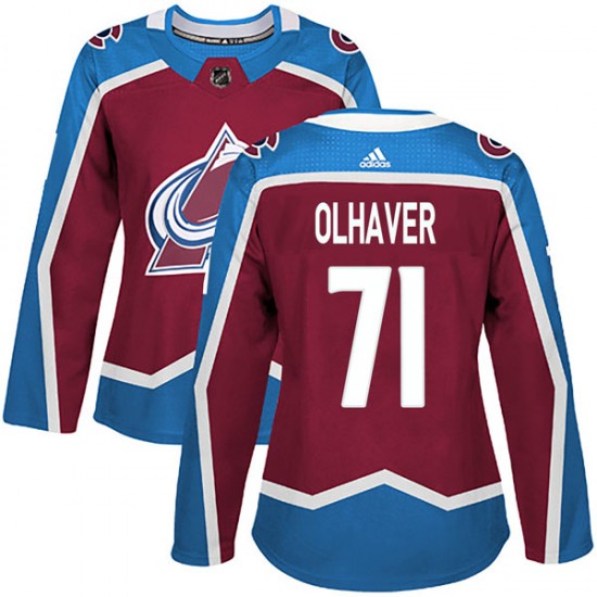 Adidas Women's Gustav Olhaver Colorado Avalanche Women's Authentic Burgundy Home Jersey