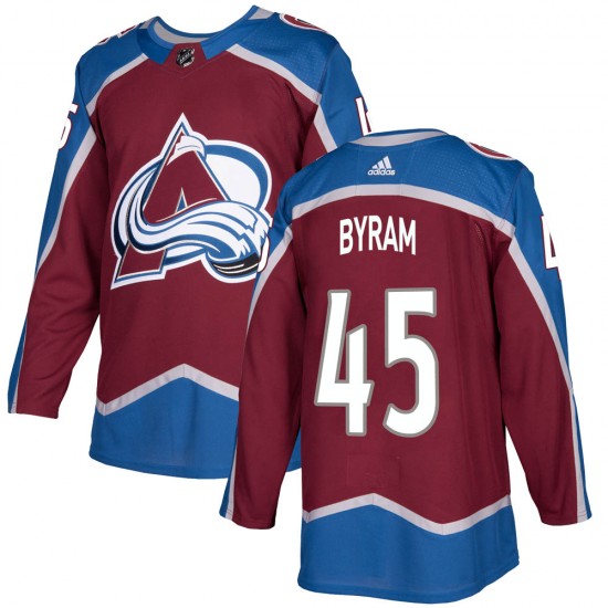 Adidas Youth Bowen Byram Colorado Avalanche Youth Authentic ized Burgundy Home Jersey