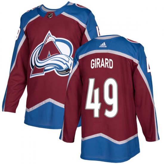 Adidas Youth Samuel Girard Colorado Avalanche Youth Authentic Burgundy Home Jersey