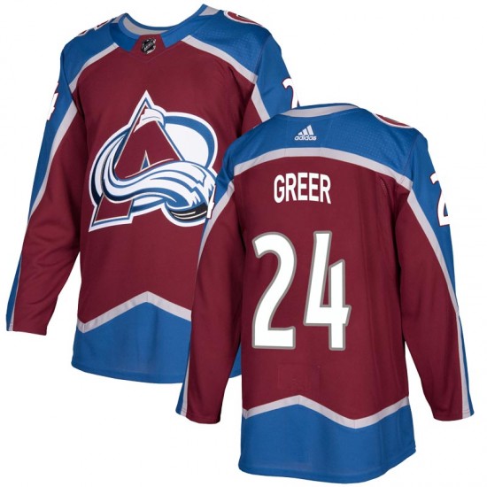 Adidas Youth A.J. Greer Colorado Avalanche Youth Authentic Burgundy Home Jersey