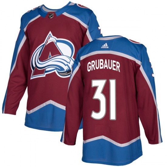 Adidas Youth Philipp Grubauer Colorado Avalanche Youth Authentic Burgundy Home Jersey