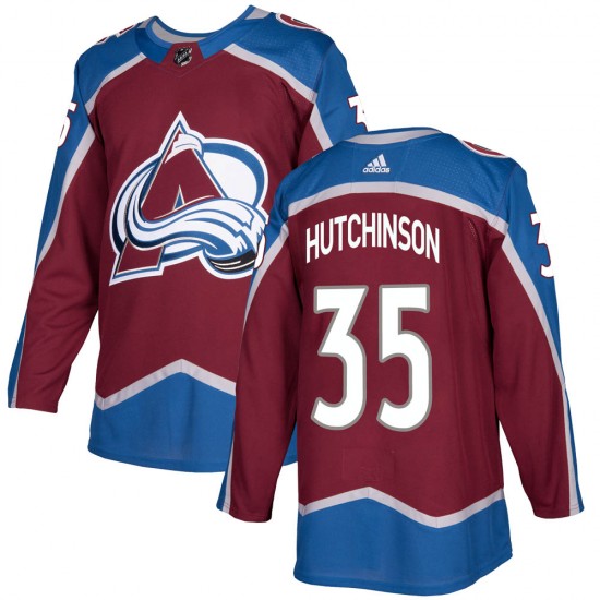Adidas Youth Michael Hutchinson Colorado Avalanche Youth Authentic ized Burgundy Home Jersey