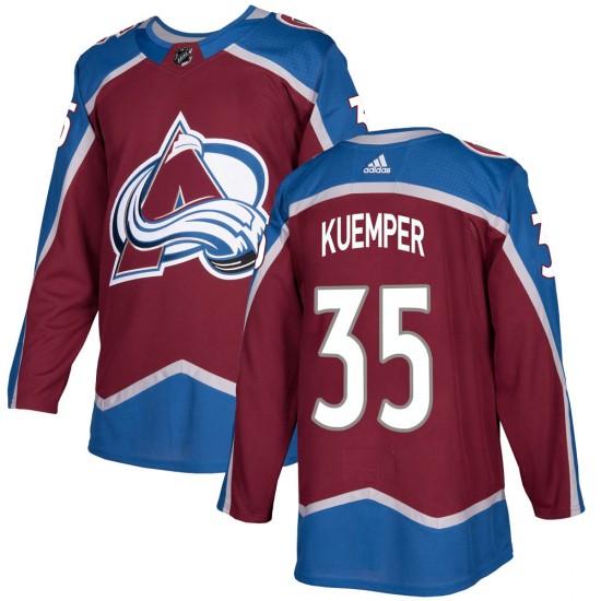 Adidas Youth Darcy Kuemper Colorado Avalanche Youth Authentic Burgundy Home Jersey