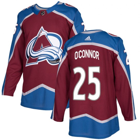 Adidas Youth Logan O'Connor Colorado Avalanche Youth Authentic Burgundy Home Jersey