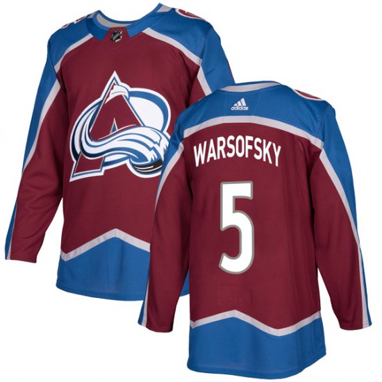 Adidas Youth David Warsofsky Colorado Avalanche Youth Authentic Burgundy Home Jersey