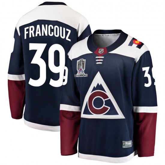 Fanatics Branded Pavel Francouz Colorado Avalanche Youth Breakaway Alternate 2022 Stanley Cup Champions Jersey - Navy