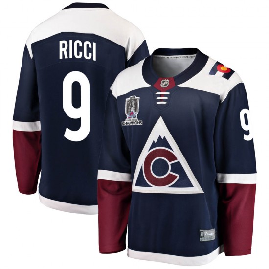 Fanatics Branded Mike Ricci Colorado Avalanche Youth Breakaway Alternate 2022 Stanley Cup Champions Jersey - Navy