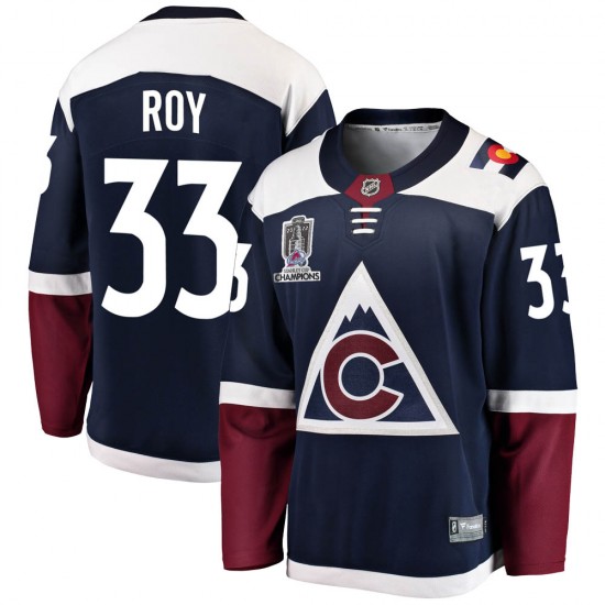 Fanatics Branded Patrick Roy Colorado Avalanche Youth Breakaway Alternate 2022 Stanley Cup Champions Jersey - Navy