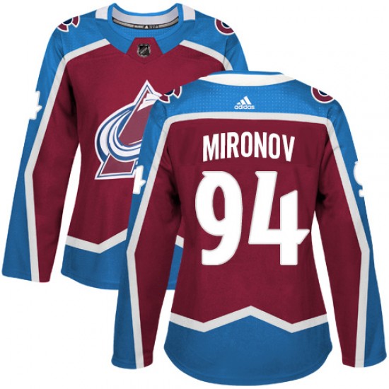 Adidas Andrei Mironov Colorado Avalanche Women's Authentic Burgundy Home Jersey - Red