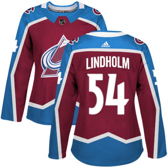 Adidas Anton Lindholm Colorado Avalanche Women's Authentic Burgundy Home Jersey - Red