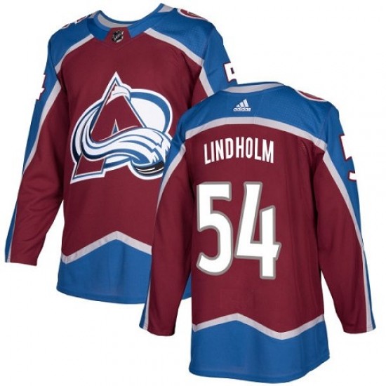 Adidas Anton Lindholm Colorado Avalanche Youth Authentic Burgundy Home Jersey - Red