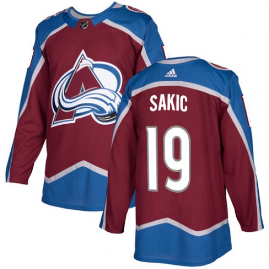 Adidas Joe Sakic Colorado Avalanche Youth Authentic Burgundy Home Jersey - Red