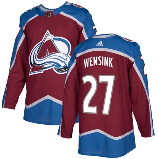 Adidas John Wensink Colorado Avalanche Youth Authentic Burgundy Home Jersey - Red