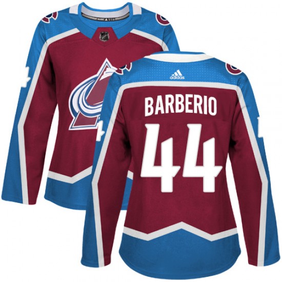 Adidas Mark Barberio Colorado Avalanche Women's Authentic Burgundy Home Jersey - Red