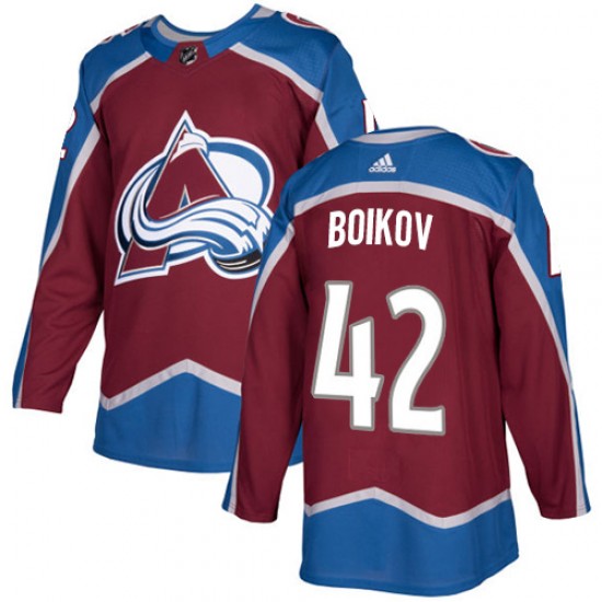 Adidas Sergei Boikov Colorado Avalanche Youth Authentic Burgundy Home Jersey - Red