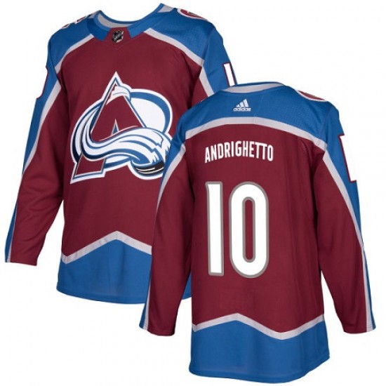 Adidas Sven Andrighetto Colorado Avalanche Youth Authentic Burgundy Home Jersey - Red
