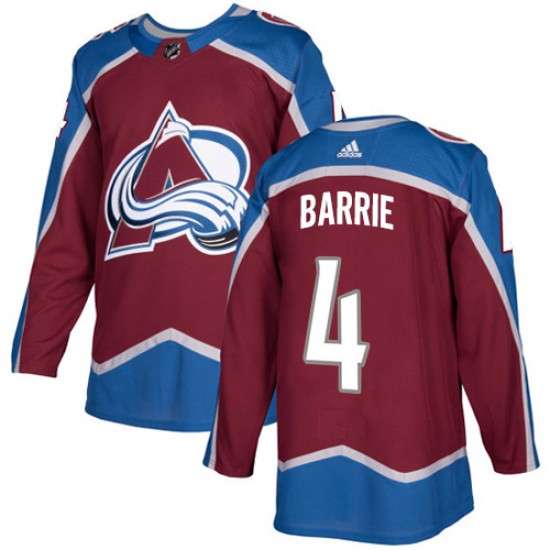 Adidas Tyson Barrie Colorado Avalanche Youth Authentic Burgundy Home Jersey - Red