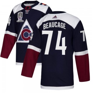 Adidas Alex Beaucage Colorado Avalanche Youth Authentic Alternate 2022 Stanley Cup Champions Jersey - Navy