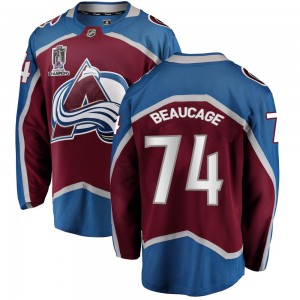 Fanatics Branded Youth Alex Beaucage Colorado Avalanche Youth Breakaway Maroon Home 2022 Stanley Cup Champions Jersey